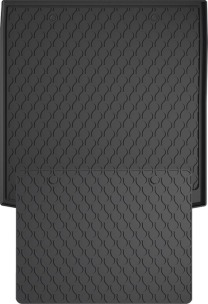 Гумовий килимок в багажник для Volkswagen Golf (mkVII) 2012-2021 (універсал)(верхний)(багажник с защитой) (Gledring)