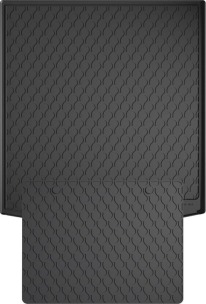 Гумовий килимок в багажник для Volkswagen Sharan (mkII) 2010-2022; Seat Alhambra (mkII) 2010-2020 (багажник с защитой) (Gledring)