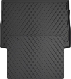 Резиновый коврик в багажник для Volkswagen Golf Sportsvan (mkI) 2014-2020 (верхний уровень)(багажник с защитой) (Gledring)