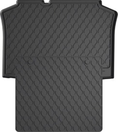 Гумовий килимок в багажник для Seat Ibiza (mkIV) 2008-2017 (5-дв. хетчбек)(багажник с защитой) (Gledring)