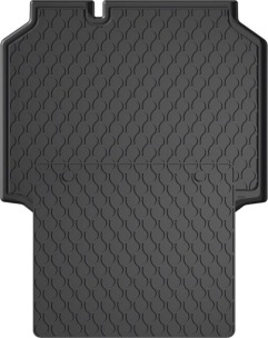 Гумовий килимок в багажник для Seat Leon (mkIII) 2012-2020 (5-дв. хетчбек)(багажник с защитой) (Gledring)