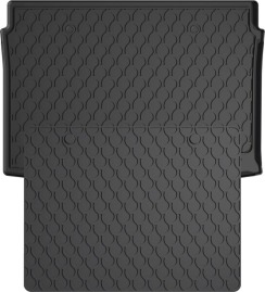 Резиновый коврик в багажник для Seat Arona (mkI) 2017→ (с двухуровневым полом)(верхний уровень)(багажник с защитой) (Gledring)