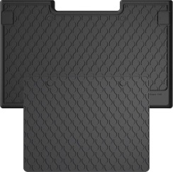 Гумовий килимок в багажник для Renault Kangoo (mkII) 2007-2021; Mercedes-Benz Citan (W415) 2012-2021 (пассажирский)(L2)(багажник с защитой) (Gledring)