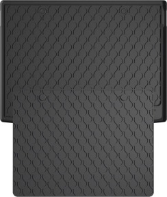Резиновый коврик в багажник для Ford Focus (mkIV) 2018→ (хетчбек)(верхний)(с запаской)(багажник с защитой) (Gledring)