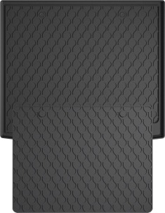 Резиновый коврик в багажник для Audi Q3/RS Q3 (mkII) 2018-2025 (с двухуровневым полом)(верхний уровень)(багажник с защитой) (Gledring)