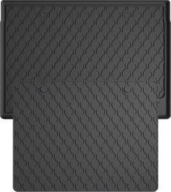 Резиновый коврик в багажник для Audi Q3/RS Q3 (mkII) 2018-2025 (с двухуровневым полом)(нижний уровень)(багажник с защитой) (Gledring)