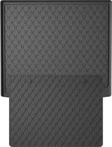 Резиновый коврик в багажник для Audi Q3/RS Q3 (mkII) 2018-2025 (Sportback)(2 ряд с регулировками)(с двухуровневым полом)(верхний уровень)(багажник с защитой) (Gledring)