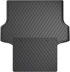 Гумовий килимок в багажник для Toyota RAV4 (mkIV) 2012-2018 (не гібрид)(багажник с защитой) (Gledring)