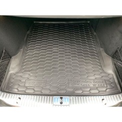 Килимок в багажник для Mercedes S (W222) 2013- з регулюванням сидінь (Avto-Gumm). Фото 2