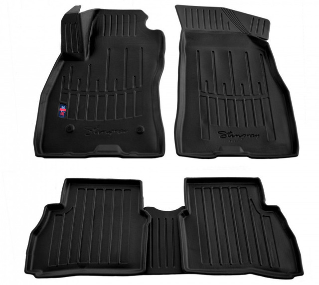3D килимки для FIAT Doblo (2010-...)  з бортиками 30 мм (Stingray)