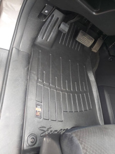 3D килимки для HONDA CR-V IV (2012-2016)  з бортиками 30 мм (Stingray). Фото 2