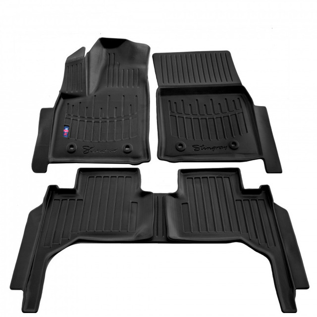 3D коврики для TOYOTA Land Cruiser 300 (2021-...) с бортиками 30 мм (Stingray)