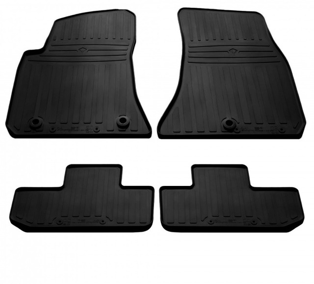 Резиновые коврики для Dodge Challenger III (2008-2019) комплект из 4 штук (Stingray)