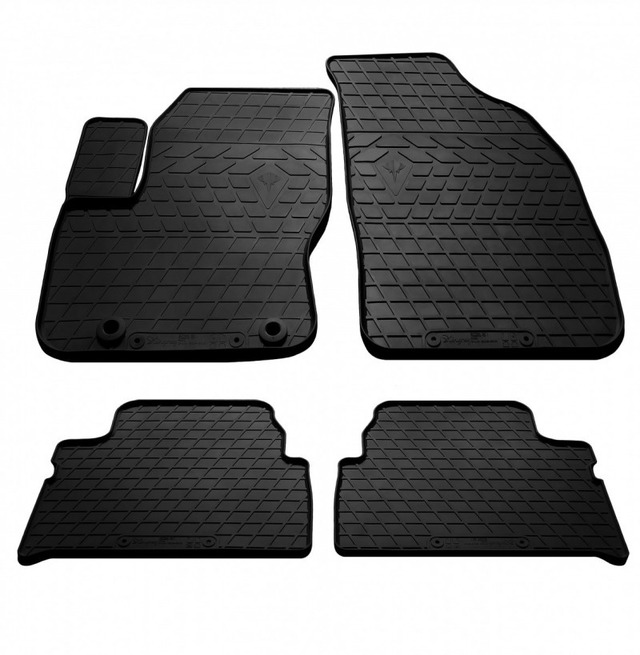 Гумові килимки в салон для Ford C-Max (2003-2010) комплект з 4 штук (Stingray)